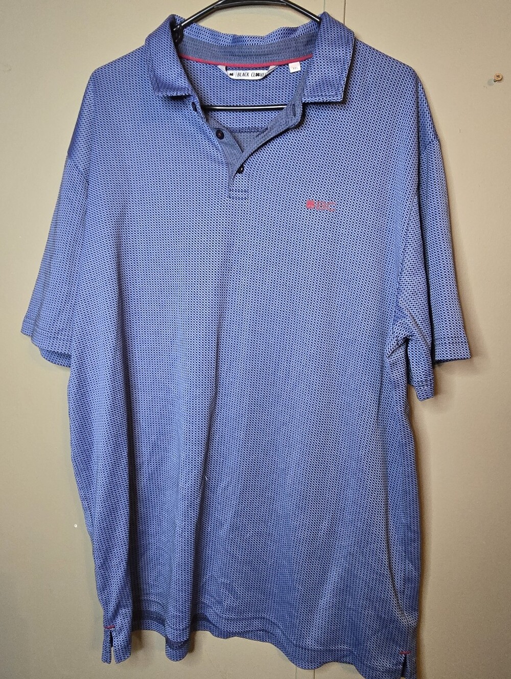 Relaxed Blue Short-Sleeve Polo with Subtle Logo